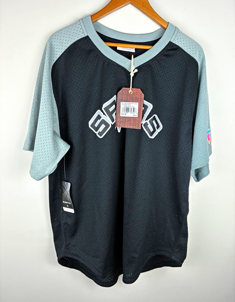 Mitchell & Ness San Antonio Spurs Mesh Jersey Shirt XL NBA Retro Streetwear NWT